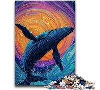 Puzzles for Adults Teens 1000pc Puzzle Space Whale Help The Brain Exercise Addictive Toys to Cultivate Patience Suitable for Couples 50x75cm