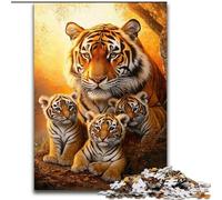 Puzzles for Adults Teens 1000pc Puzzle Tiger Family Fun for Is Ideal As A Gift for The Whole Family for And Age 14 Years Up (size 50x75cm)