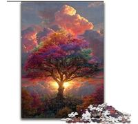 Puzzles for Adults Teens 1000pc Puzzle Tree of Life, Elephant Toy Intellectual Game Birthday Present, Gifts, Wall Art for Ages 14+ (Size 26x38cm)