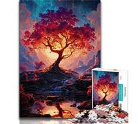 Puzzles for Adults Teens 1000pc Puzzle Tree of Life,Help The Brain Exercise Addictive Toys to Cultivate Patience Perfect Decoration (75x50cm)