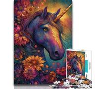 Puzzles for Adults Teens 1000pc Puzzle Unicorn,Educational Stress Relief Toy for Is Ideal As A Gift for The Whole Family 38x26cm