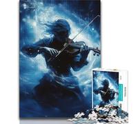 Puzzles for Adults Teens 1000pc Puzzle Violinist,Challenging Game Toys for Is Ideal As A Gift for The Whole Family 38x26cm