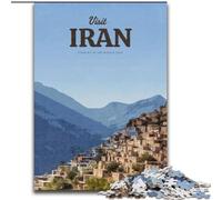 Puzzles for Adults Teens 1000pc Puzzle Visit Iran, for Educational Game Challenge Toy Enhance Memory for Age 14 26x38cm