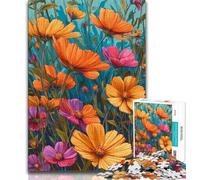 Puzzles for Adults Teens 1000pc Puzzle Wildflower Summer,Challenging To Complete But Fun And Humorous Unique Birthday And Gifts (38x26cm)