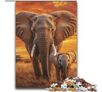 Puzzles for Adults Teens 2000 Pieces African Elephant for Age 14 Years And over Beautiful Design GameBeautiful Design Game Great Gift 70x100cm