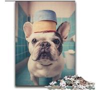 Puzzles for Adults Teens 2000 Pieces French Bulldog Plays with Toilet Paper,Toys Educational Games Stress Relieving Unique Home Decor And Gifts 70X100cm