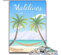 Puzzles for Adults Teens 2000 Pieces Maldives, for And from 14 Years And over Educational Learning Toys Family Games Birthday Present 70x100cm
