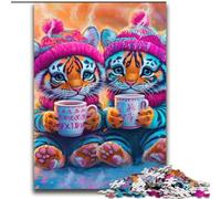 Puzzles for Adults Teens 2000 Pieces Two Tiger Cubs for Age 14 Years And over Decompressing Intellectual Educational Toy Great Gift 70x100cm