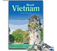 Puzzles for Adults Teens 2000 Pieces Visit Vietnam,Educational Stress Relief Toy for Is Ideal As A Gift for The Whole Family 70x100cm