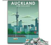 Puzzles for Adults Teens 2000pc Puzzle Auckland New Zealand Art, Suitable for People Aged 14 And Above Challenging To Complete But Fun And Humorous Great Gift 70x100cm
