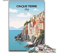 Puzzles for Adults Teens 2000pc Puzzle Cinque Terre,Stress Reliever Difficult Challenge Is Ideal As Gifts for The Whole Family 70x100cm