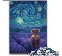 Puzzles for Adults Teens 2000pc Puzzle Lavender Under The Night Sky Decompressing Intellectual Educational Toy Great Gifts And Toys 70x100cm