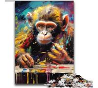 Puzzles for Adults Teens 2000pc Puzzle Psychedelic Monkey,Vibrant And Unique Design Relaxing & Challenging Puzzle Experience 70X100cm