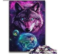 Puzzles for Adults Teens 2000pc Puzzle Wolf And Earth,Educational Games Home Decoration Birthday Present,Gifts,Wall Art 70X100CM