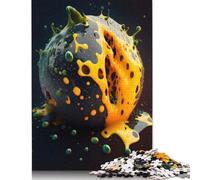 Puzzles for Adults Teens Art Exotic Fruit 500 Piece Jigsaw Puzzle Wood Jigsaw Puzzles for 18 Year Olds Home Decoration 500pcs (52x38cm)