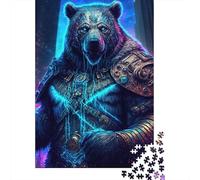 Puzzles for Adults Teens Astral Bear Warriors1 1000 Piece Jigsaw Puzzles Wooden Jigsaw for Adults Family Fun Puzzles Games 1000pcs (75x50cm)