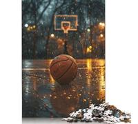 Puzzles for Adults Teens Basketball Nostalgia 1000 Piece Jigsaw Puzzles Paper Jigsaw for Adults Family Fun Puzzles Games 38x26cm/1000pcs