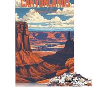 Puzzles for Adults Teens Canyonlands National Park 1000 Piece Jigsaw Puzzles Paper Jigsaw for Adults Family Fun Puzzles Games 38x26cm/1000pcs