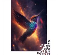 Puzzles for Adults Teens Star Sipper Hummingbird 1000 Piece Jigsaw Puzzles Wooden Jigsaw Puzzles for Adults Gifts Family Decoration 1000pcs (75x50cm)