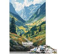 Puzzles for Adults Teens Vanoise National Park France Landscape Art 1000 Piece Jigsaw Puzzles Wooden Jigsaw Puzzles for Adults Gifts Family Decoration 1000pcs (75x50cm)