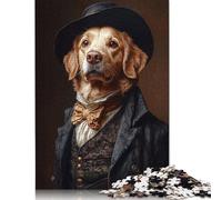 Puzzles for Adults The Elegant Labrador 500 Piece Jigsaw Puzzles Wood Jigsaw for Adults And Age 18 Years Up Impossible Puzzle 500pcs (52x38cm)