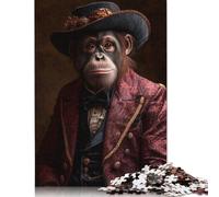 Puzzles for Adults The Elegant Orangutan 500 Piece Jigsaw Puzzles Wood Puzzle for Adults And Age 18 Years Up Puzzle Fun Puzzles Games 500pcs (52x38cm)