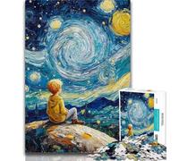 Puzzles for Adults The Little Prince of The Night Sky 1000 Piece Jigsaw Puzzles for Teenagers,Classic Educational Games Beautiful Decoration 50x75cm