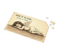 Puzzles For Adults Toddler Toys Give It To God And Go To Sleep: A Serene Angel'S Lullaby Picture Puzzle Puzzle Books For Adults(500PCS)