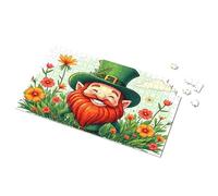 Puzzles For Adults Toddler Toys St. Patrick'S Day Gnome With Flowers Picture Puzzle Puzzle Books For Adults(500PCS)