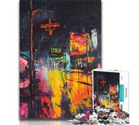 Puzzles for Adults Tokyo Cityscape Oil Painting Puzzles 1000 Pieces for Adults,Wall Decoration Unique Birthday And Xmas Gifts Suitable for And 14 26x38cm
