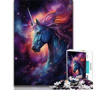 Puzzles for Adults Unicorn Head Painting Art 1000 Piece Jigsaw Puzzles for Adults,Family Game Birthday Gifts.Challenge High Difficulty 26x38cm