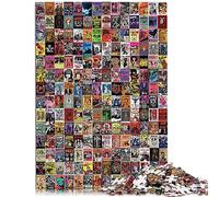 Puzzles for Adults vintage collage 1000 Pieces Jigsaw Puzzles Wooden Jigsaw Puzzle Suitable for adults and children over 12 years old unique challenge game Size: 50x75cm