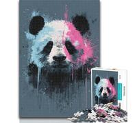 Puzzles for Adults Watercolor Panda 1000 Piece Jigsaw Puzzles for Teenagers Gifts,for Educational Game Challenge Toy Artists Collection, Fine Art 50x75cm