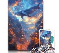 Puzzles for Adults Whale Jumping Out 1000 Piece Jigsaw Puzzles for Teenagers Gifts,Toys Educational Games Stress Relieving Wall Decoration 50x75cm