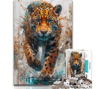 Puzzles for Adults Wild Leopard 1000 Piece Jigsaw Puzzles for Teenagers,Toys Educational Games Stress Relieving Enhance Love between Couples 26x38cm
