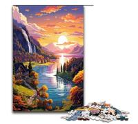Puzzles for Adults Wonderful World 1000 Piece Wooden Jigsaw for Kids Age 12 Years Up Home Decoration 1000 PCS(75x50cm)