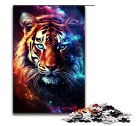 Puzzles for Adults1000 Piece A Tiger Emerging from The Light Jigsaw for Kids Wood Jigsaw Decompressing Intellectual Educational Toy 75x50cm