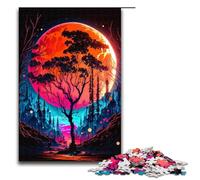 Puzzles for Adults1000 Piece RED DAWN Jigsaw for Kids Wood Jigsaw Decompressing Intellectual Educational Toy 75x50cm