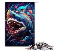 Puzzles for Adults1000 Piece Robot Shark by SplattersLots of Thick Coloured Cloud Jigsaw for Kids Wood Jigsaw Decompressing Intellectual Educational Toy 1000 PCS