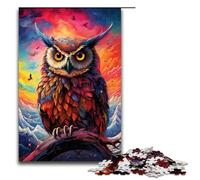 Puzzles for Adults1000 Piece The Owl in The Crater Is Surrounded Jigsaw for Kids Wood Jigsaw Decompressing Intellectual Educational Toy 75x50cm