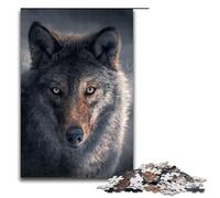 Puzzles for Adults1000 Piece True Wolf Jigsaw for Kids Wood Jigsaw Decompressing Intellectual Educational Toy 75x50cm