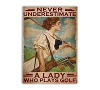 Puzzles for Classroom Decor Golf Girl Never Underestimate A Lady Who Plays Golf Jigsaw Puzzles Family Puzzle to Enjoy Adult Decompression Education Gift for DIY Intellective Game 500 Pieces