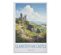Puzzles For Creative Gift Home Decor,Llansteffan Castle Wales,Adults 1000 Piece Jigsaw Puzzle- Christmas,38x26,paper puzzle,AA-918