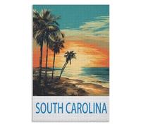 Puzzles For Creative Gift Home Decor，South Carolina，Adults 1000 Piece Jigsaw Puzzle- Christmas，70x50，paper puzzle，AA-578