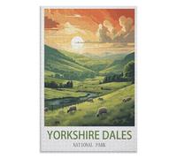 Puzzles For Creative Gift Home Decor，Yorkshire Dales National Park，Adults 1000 Piece Jigsaw Puzzle- Christmas，38x26，paper puzzle，AA-938