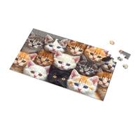 Puzzles For Kids Ages 4-6 Adorable Kittens Gaze Into Your Soul Picture Puzzle Puzzles For Adults 1000 Pieces Puzzles 500 Pieces(1000PCS)