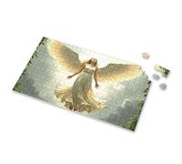 Puzzles For Kids Ages 4-6 Angel In White Dress With Outstretched Wings Soaring Through Clou Picture Puzzle Puzzles For Kids Ages 4-6 500 Piece Jigsaw Puzzles(1000PCS)