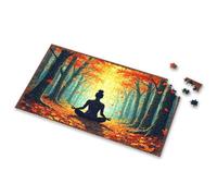 Puzzles For Kids Ages 4-6 Autumn Serenity: A Meditation In Nature'S Embrace Picture Puzzle Puzzles For Kids Ages 4-6 500 Piece Jigsaw Puzzles(500PCS)
