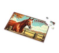 Puzzles For Kids Ages 4-6 Autumnal Horse In Lexington: A Rustic Scene Picture Puzzle Gift For 4 Year Old Boy Girl Toys Age 4-5(500PCS)