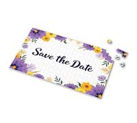 Puzzles For Kids Ages 4-6 Floral "Save The Date" Invitation Card Picture Puzzle 500 Piece Puzzles For Adults Clearance Girl Toys A(300PCS)